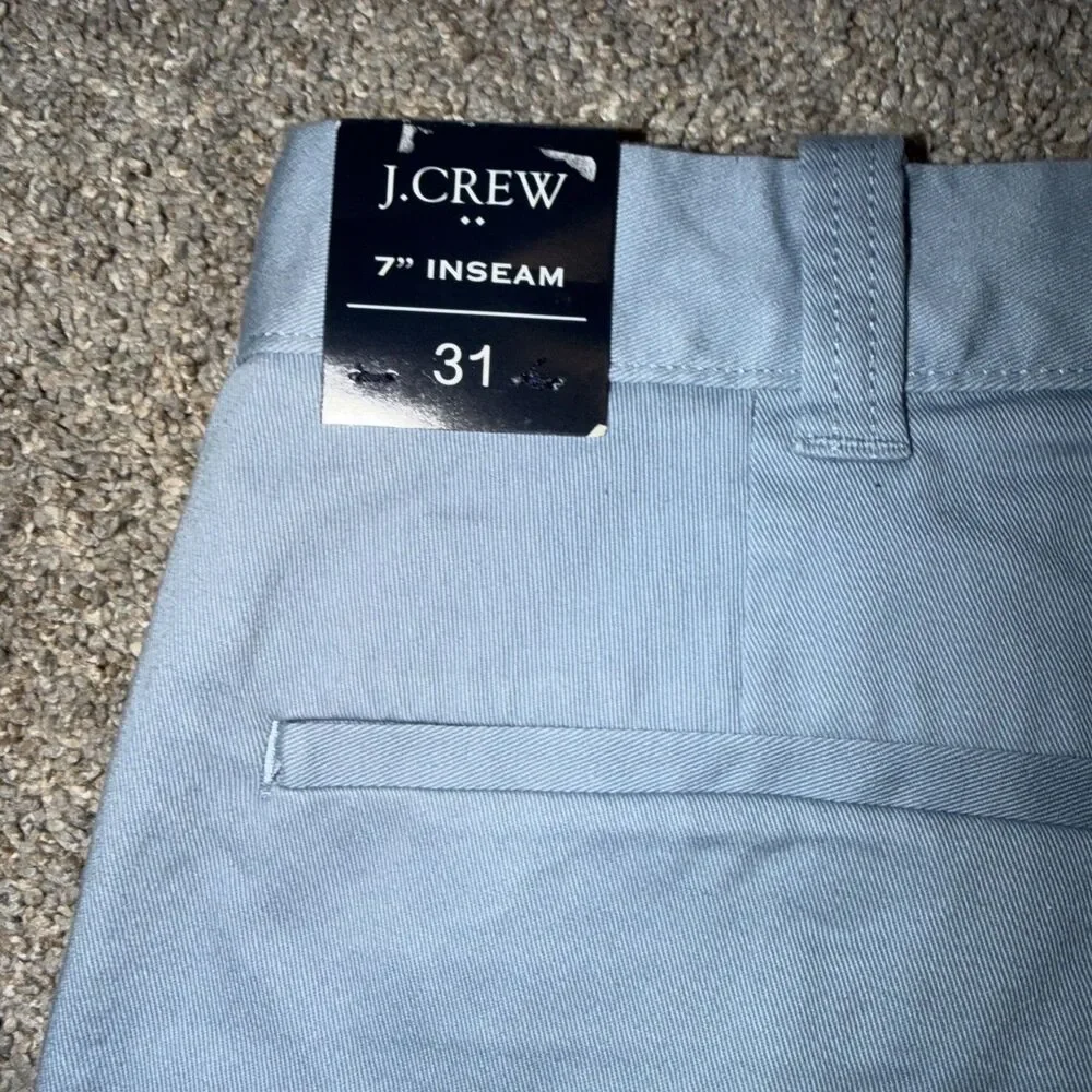 J.Crew Light Blue Shorts Sz 31” Men Preppy  7